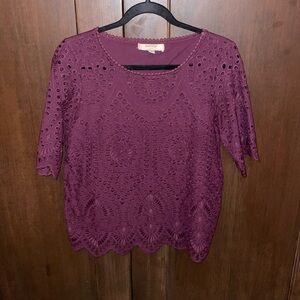 Anthropologie Porridge Lace Top XS